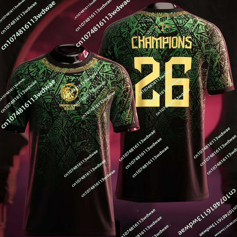 Senegal 2026 African Champions Jersey Summer New Football Men Jersey Quick Drying Soccer Special Family Boys Fans Footy Jerseys