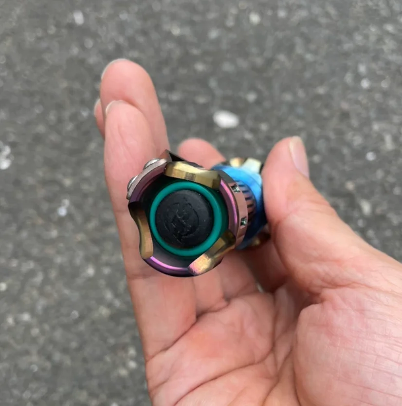 Used EDC SupFire zirconium alloy flashlight 18350 Outdoor Tools Torch Lamp decompression toy view 4