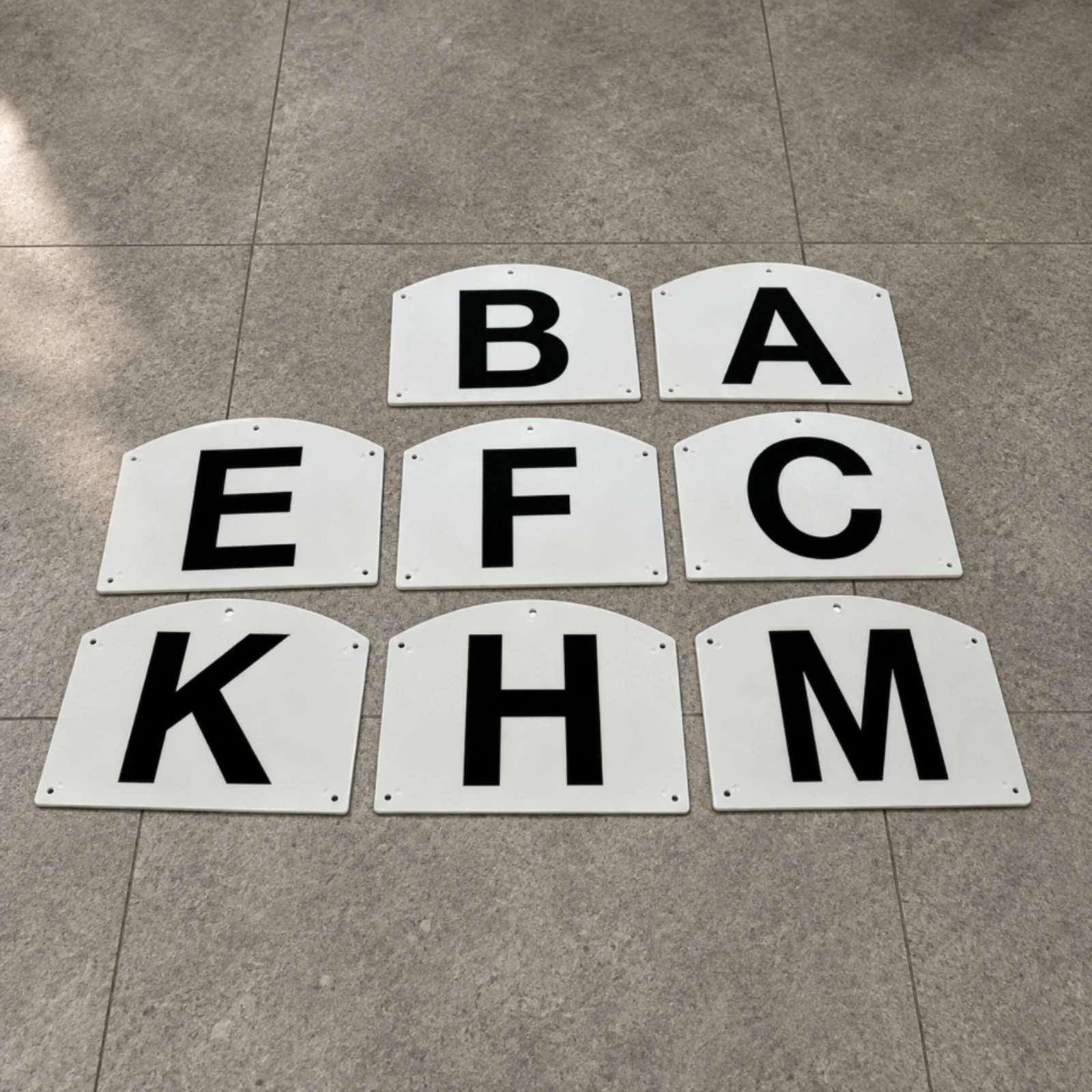 9 Pieces Training Marker Easy to Install Equestrian Arena Training Sign Dressage Letters Mountable for Equestrians