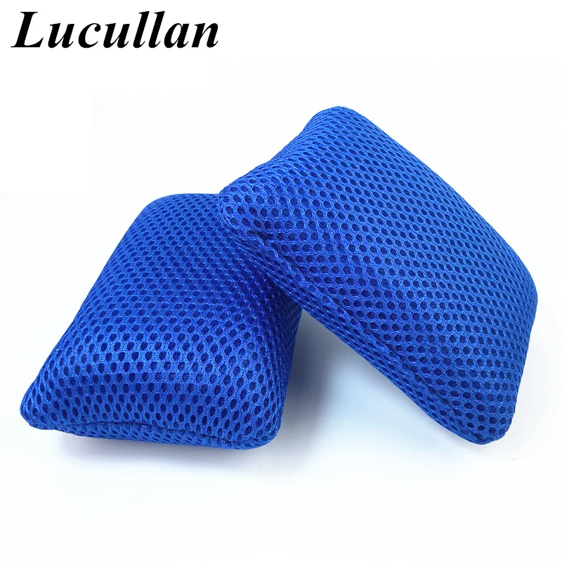 Lucullan Microfiber Mesh Bug Sponge Car Wash Tools Scrubbing Power to Removes Stubborn Debris From Glass&Paint