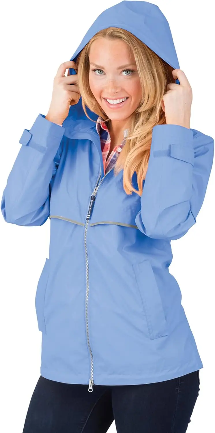 

Women's Plus Size Waterproof Rain Jacket with Reflective Trim, X-Large in Buttercup Yellow