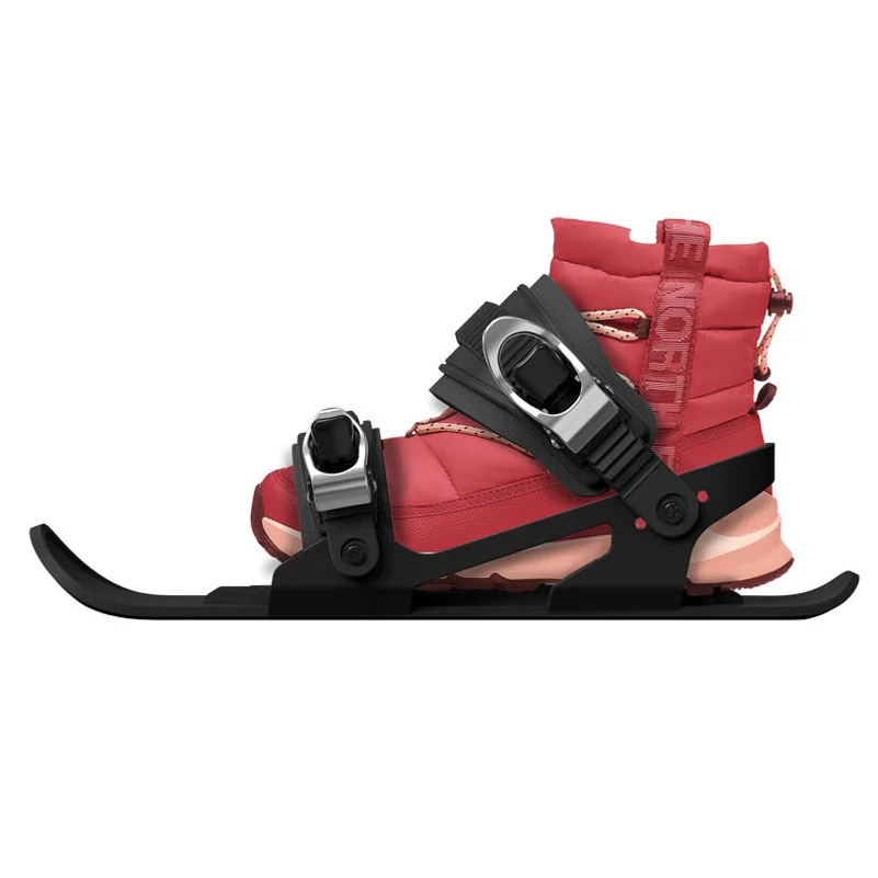 kids-mini-short-ski-shoes-ski-boots-snowboard-adjustable-short-shoes-snow-knife-portable-winter-outdoor-ski-shoes-accessories