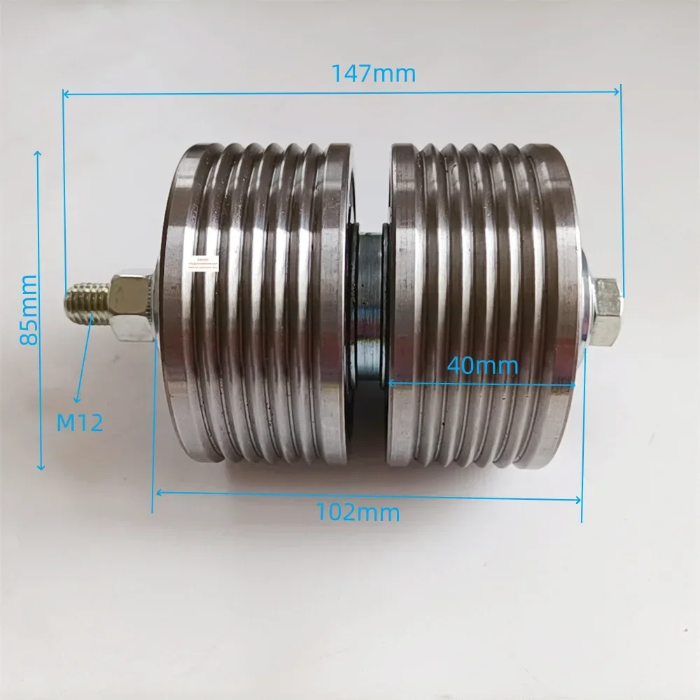 ID 59315606 Elevator 40mm Steel Pulley 3300 3600 Lift Car Counterweight Reverse Rope Roller 85*40mm Shaft L102mm