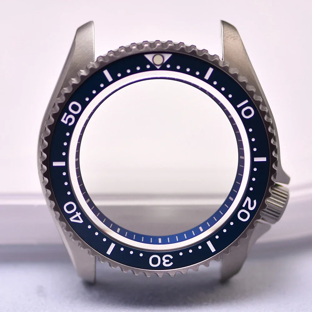 

HEIMDALLR Watch Parts 42.5mm Titanium Material SKX007/009 Watch Case Sapphire Glass Ceramic Bezel 20Bar Fit For NH35/36 Movement