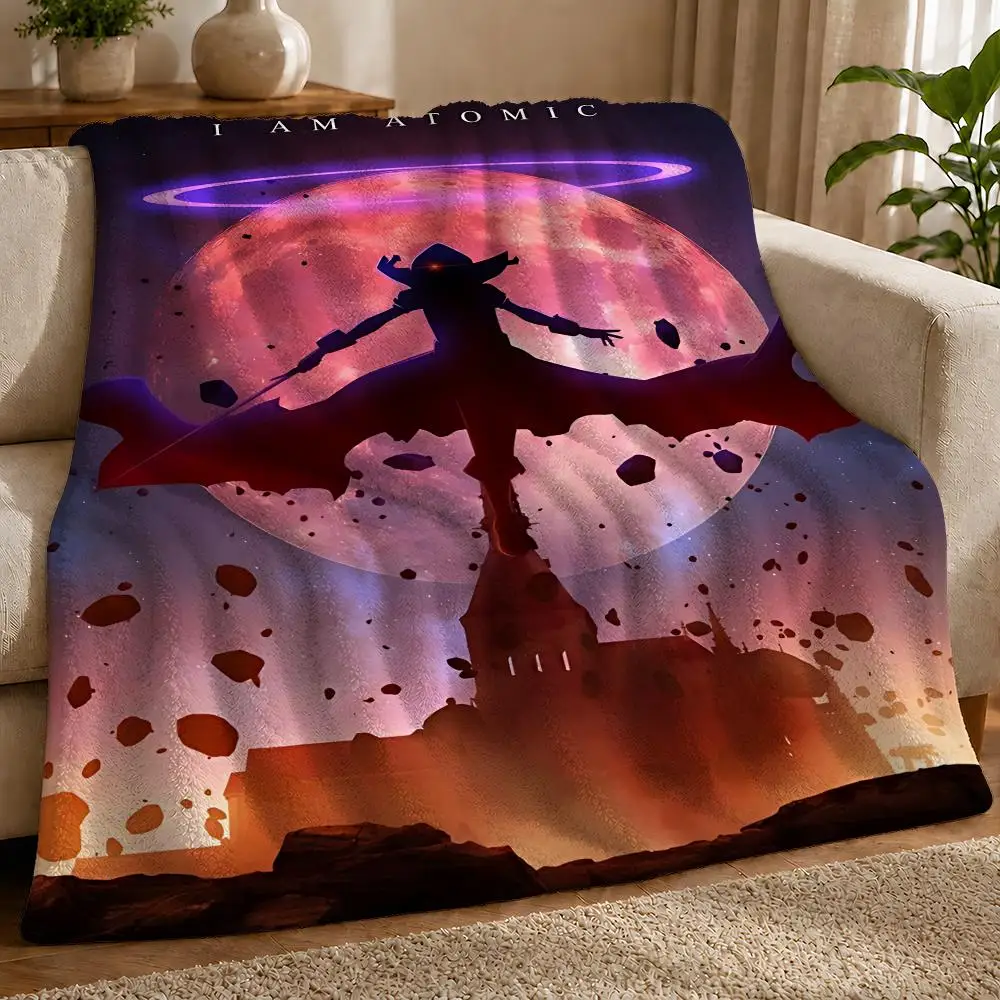Anime The Eminence In Shadow Throw 1pc Flannel Blanket Soft Lightweight Warm Cozy For Bedroom Sofa Bed
