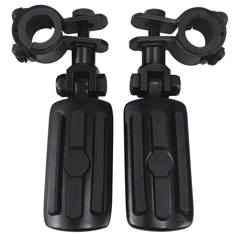 

Motorcycle Footrest 1-1/4" Bar Mount Highway Clamp Foot Pegs Highway Clamp Foot Pegs Black-A08Q