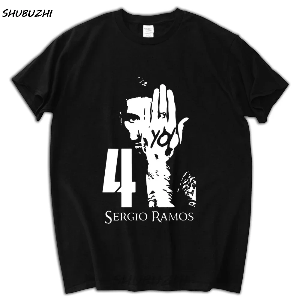 Summer New Men's 3d Print shubuzhi Cotton T-Shirt Sergio Ramos Printed T shirt Men Plus Size Tee Shirt