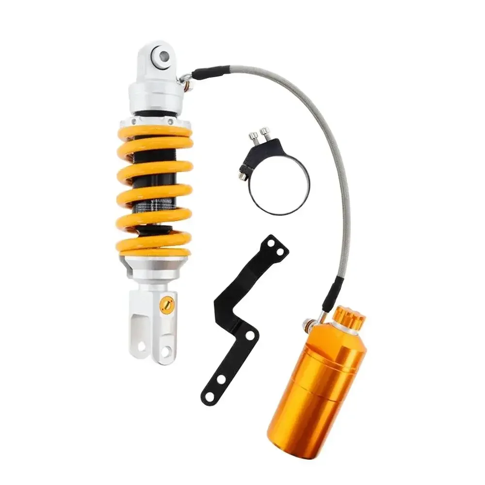 265mm Motorcycle Rear Damping adjustment Built-in hydraulic airbag shock absorber For Honda Yamaha Kawasaki Suzuki