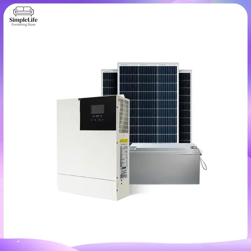 Monocrystalline Solar Panel Cells Off Grid PWM System High Efficiency PV Module for Home Garden Outdoor Power Sustainable