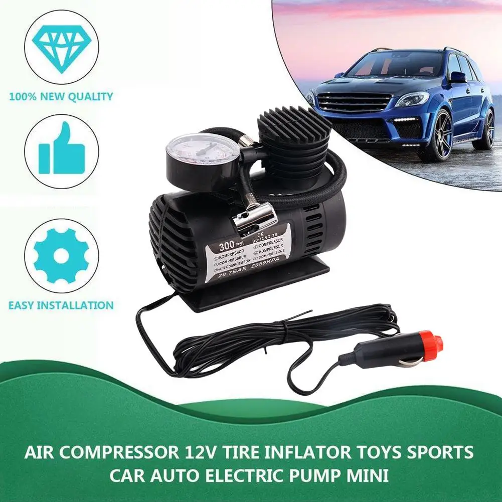 

Auto Electric Locomotive Air Pump Portable Tire Pump High Precision Tire Inflator Automotive Inflatable Accessories