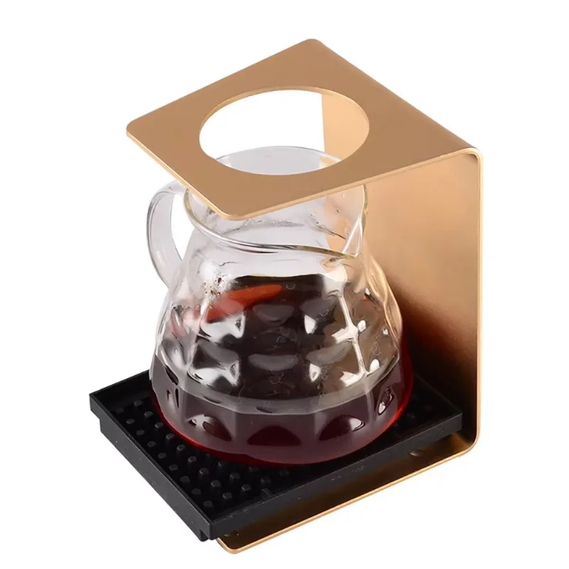 Coffee tool pour on filter holder Metal coffee drip vertical L-shaped coffee filter holder for V60