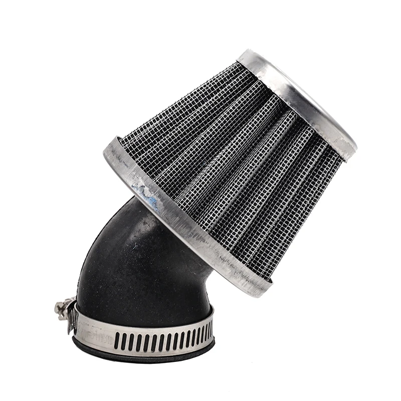 Universal Motorcycle Filter 35/38/42/50mm Cone style with 45 degree bend inlet For  Motorcycle ATV Scooter Pit Dirt Bike Air Fil