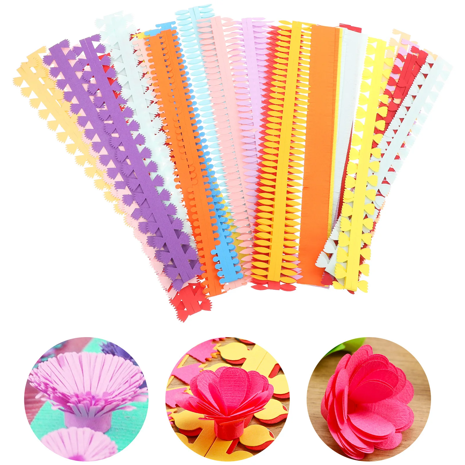 

80Pcs Paper Flower Craft Kit 3D DIY and Adults Bright Colorful Craft Supplies for Scrapbooking Greeting Cards