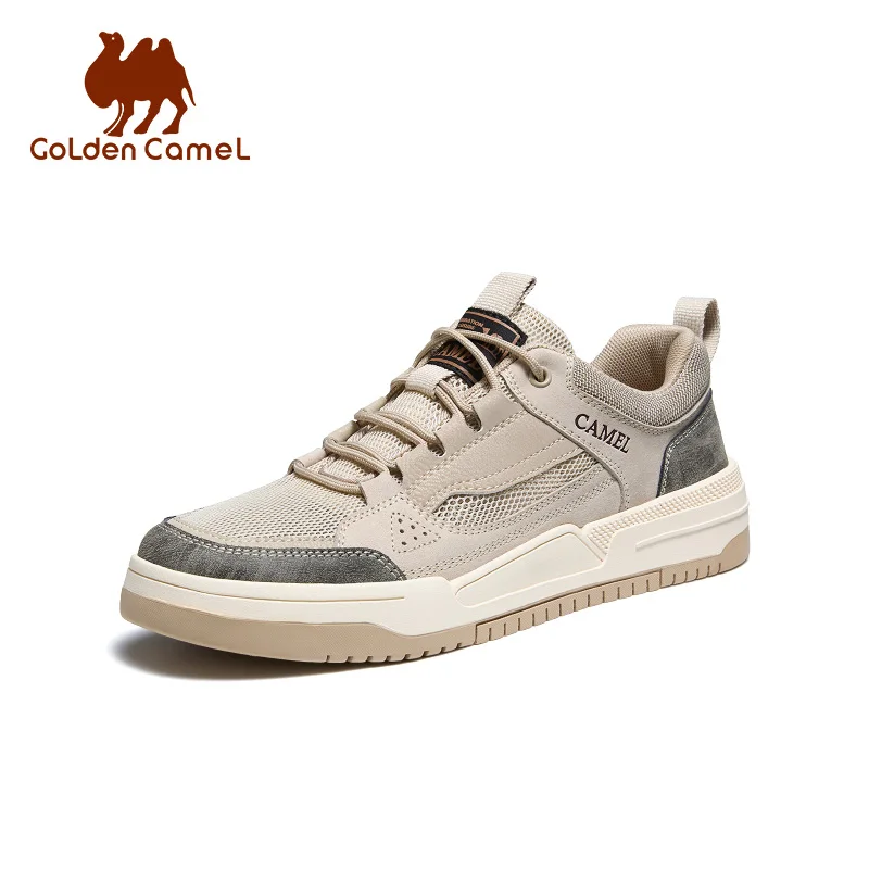 GOLDEN CAMEL Luxury Men\'s Shoes Sports Retro Casual Shoes for Men Breathable Skateboarding Shoes Male Sneakers British Style