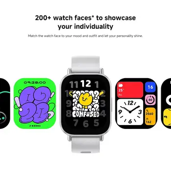 全球版小米 Redmi Watch 5 Active,2 吋顯示屏,續航力長達 18 天,140 多種運動模式,支援藍牙通話,5ATM 防水防塵。 10 最佳銷售 紅米智慧手錶 - №2