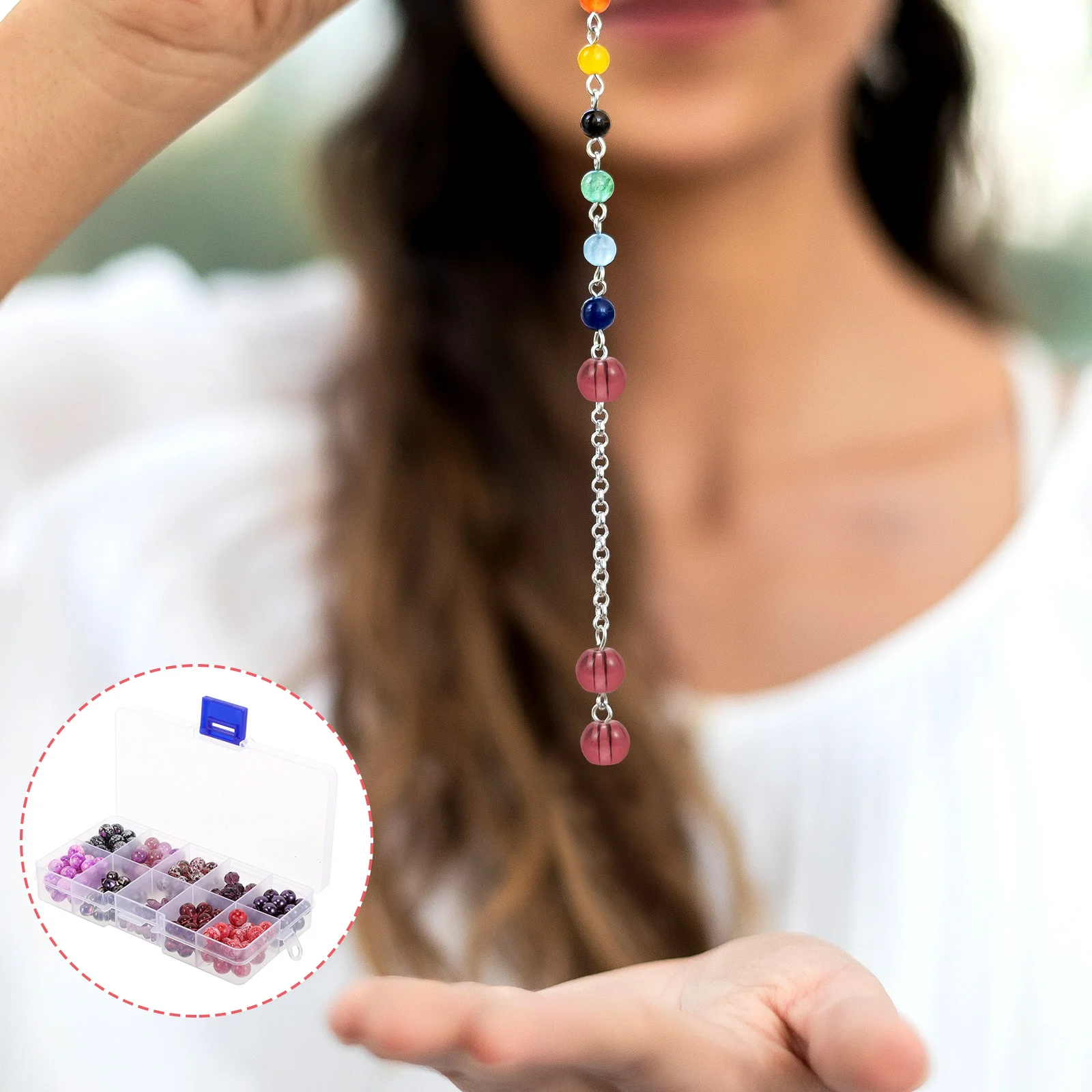 

1 Box Colored Glass Beads Small Decorative Delicate DIY Craft Beads for Jewelry Making Bracelet Necklace DIY Accessories