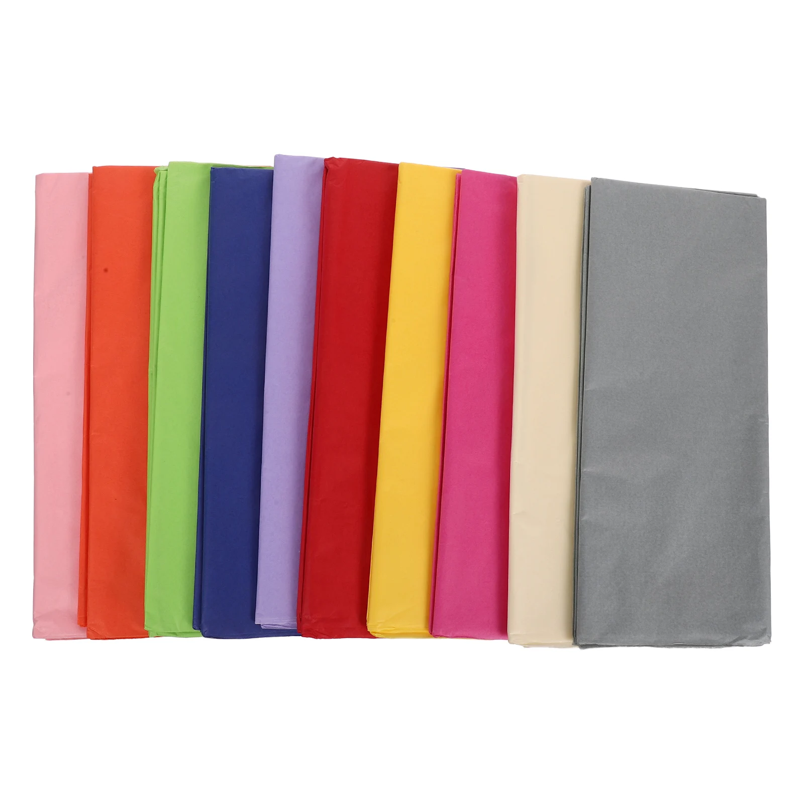 100 قطعة مناديل ورقية ملونة مقاس 25 × 20 بوصة أوراق سائبة لتغليف بطانة باقة الزهور وصياغة أوراق ذاتية الصنع ورق اوريغامي