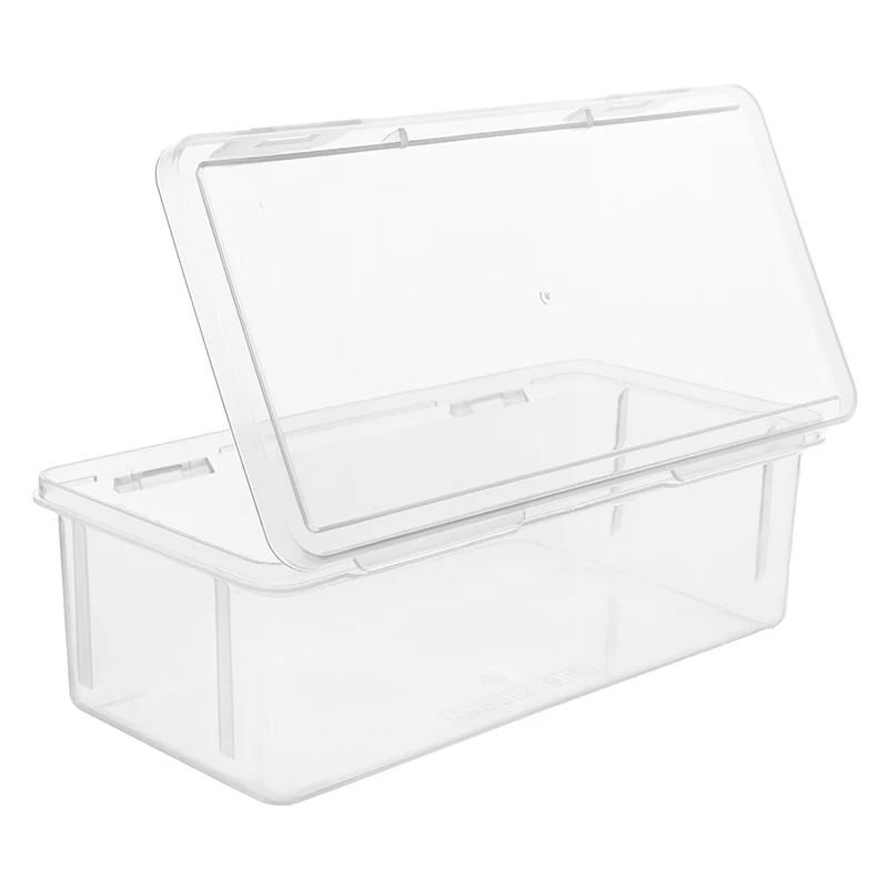 1Pc Pencil Case Box PP Transprant Pen Box Multifunction Large Capacity Stationery Pen Case Stackable Office Supplies