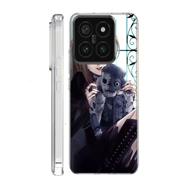 Anime Death note Amane Misa Clear Phone Case For Xiaom Mi 12 12T 11T 10T 9T 13 11 10 9 8 Lite CC9 CC9E Pro 6X 5X A1 A2 A3 Cover