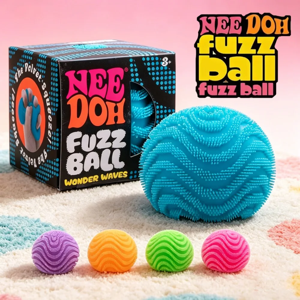 

NeeDoh- Fuzz Ball Blind Box Series Desktop Ornament Stress Relief Toys Suitable For People Under Pressure Fun Soft Stress Ball !