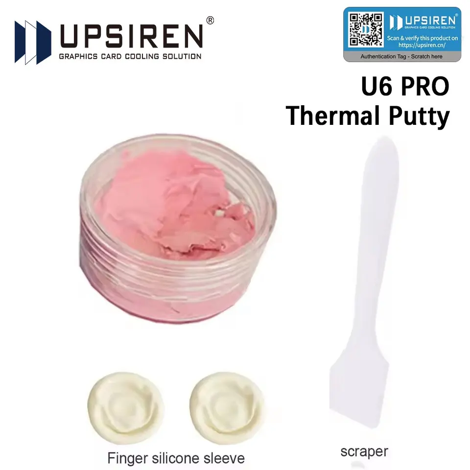 

UPSIREN U6 PRO High performance Thermal Putty Replacement Custom Thickness Non-Conductive For GPU BTC Graphics Card Thermal Pad