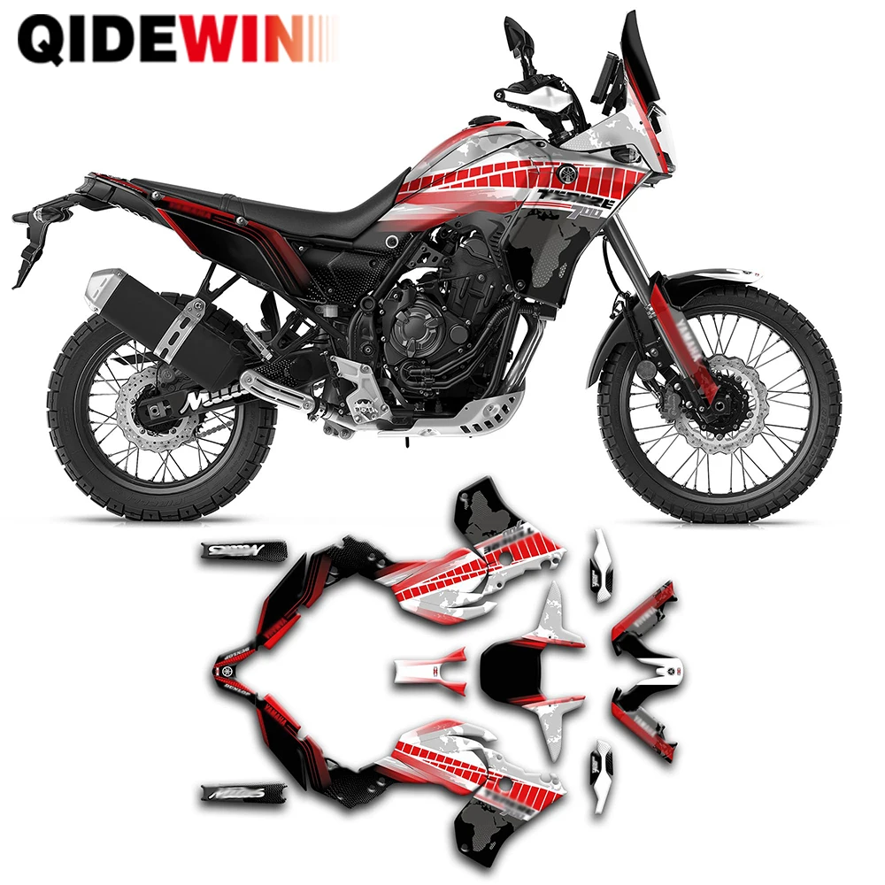 ビニールグラフィックステッカー,ヤマハテネレ,フェアリング,ボディ,テネレ700,t700,2019, 2020, 2021, 2022, 2023