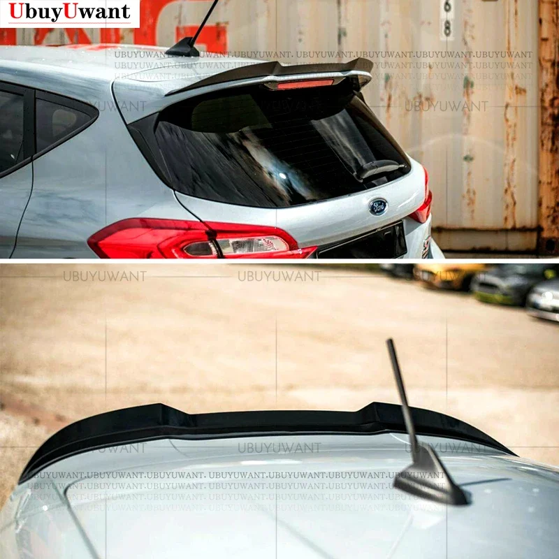 For Ford Fiesta ST MK8 Car Trunk Spoiler ABS Auto Rear Trunk Wing Accessories Spoiler  2018 2019-2021