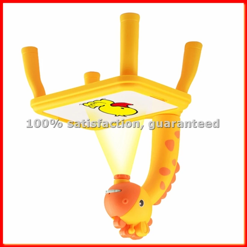 Electric Deer Projection Drawing Board Multi-Functional Writing Board Learning Drawing Can Erase Coloring Toys Yellow-A13G
