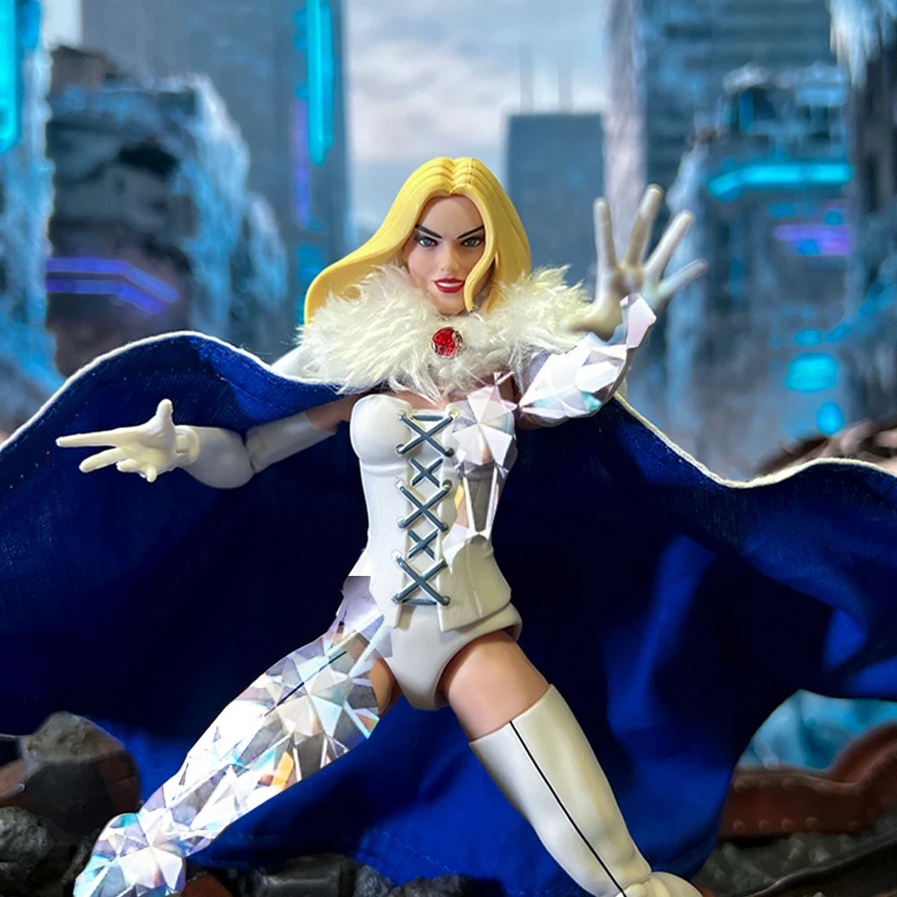 اليدوية 1/12 مقياس أنثى شخصية كوميدية الأبيض الملكة X-Men 97 الوجهين عباءة اكسسوارات ل 6in عمل نموذج لجسم