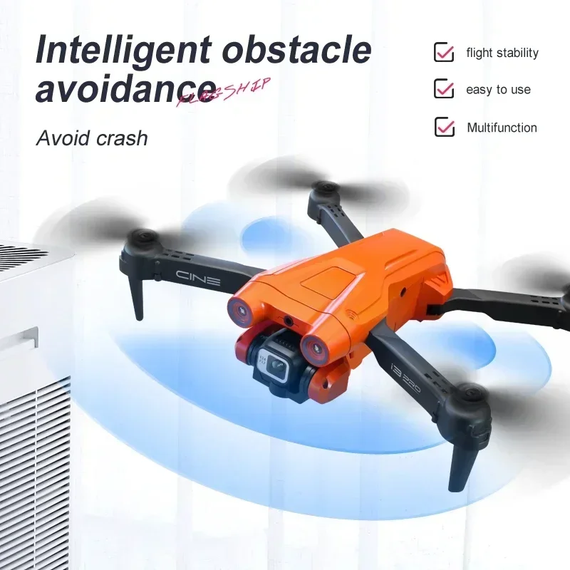 2023 New I3 PRO Drone Professional 4K Dual Camera Obstacle Avoidance Aerial Photography Optical Flow Positioning Dron Toys Gift