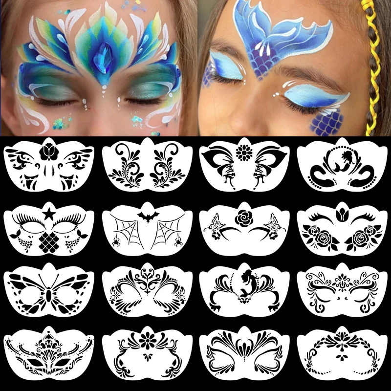 8 ชิ้น Face Skeleton ภาพวาดลาย - Beauty Makeup Kit For Kids บทวิจารณ์และราคา