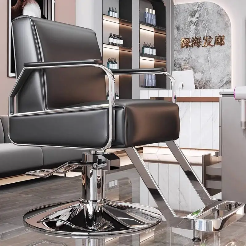 كراسي حلاقة رائعة وحديثة كلاسيكية أوروبية ساحرة كراسي صالون عصرية متعددة الاستخدامات أثاث صالون Bancos Con Ruedas #5