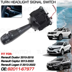 For Dacia Renault Duster 2010-2018 Renault Captur Renault Logan II MK2 2013-2022 Car Turn Signal Headlight Switch 82011-67977