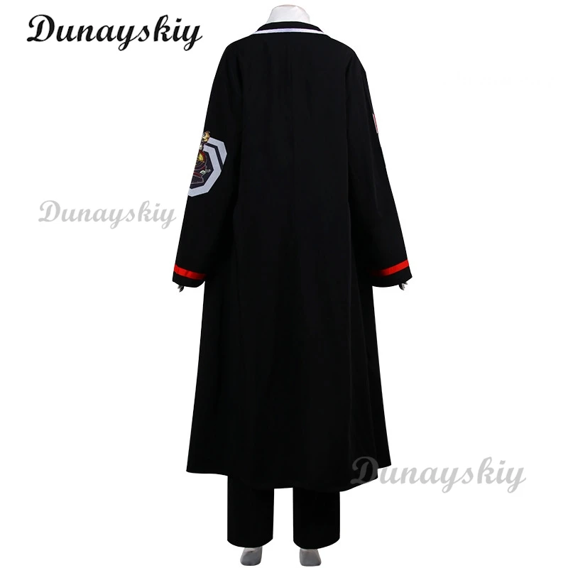 Game Limbus Company Uniform Don Quixote Cosplay Costume Black Uniform Top Pants Coat Prop Halloween Carnival Party Disguise Suit