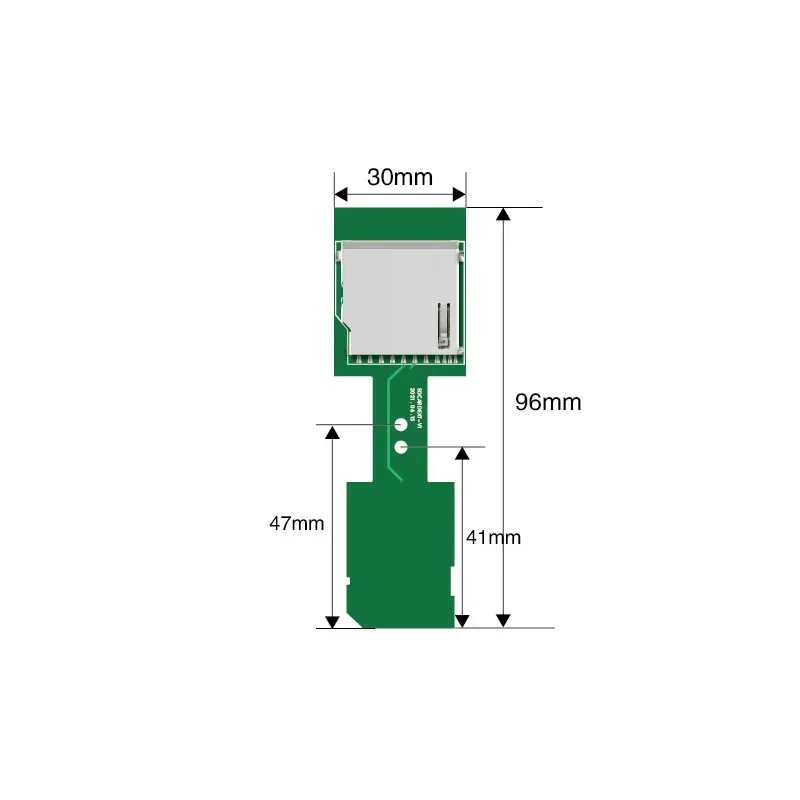 SD Memory Card Extension Protection Card - Data Storage Expansion Secure Slot