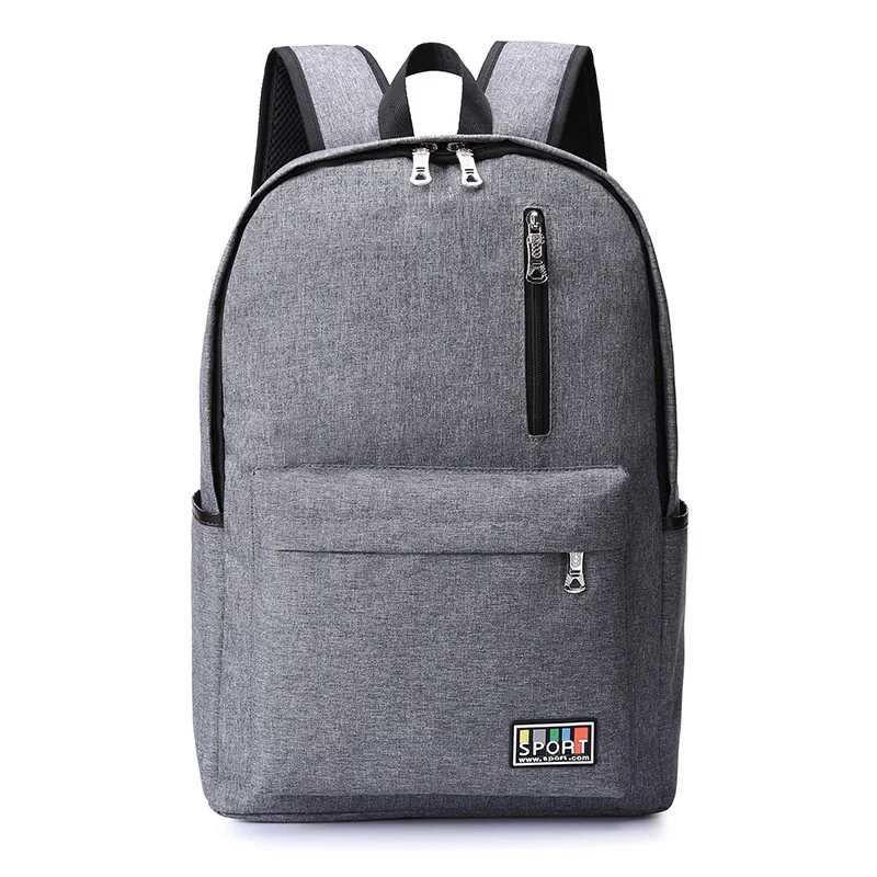 New polyester leisure double shoulder computer bag fashionable men's and women's outdoor travel large capacity student schoolbag