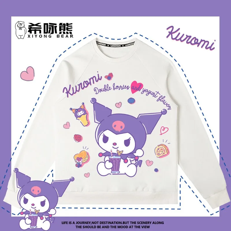 

Kulomi Hoodie Women Autumn 2024 New Japanese Two Yuan Cool Lomi Joint Coat Crewneck Clothing Trend