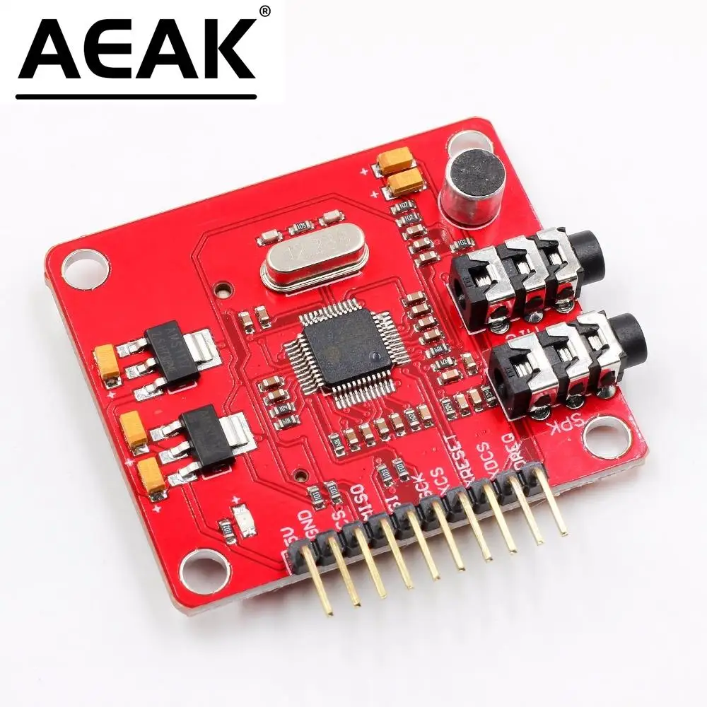 AEAK VS1053 VS1053B MP3 Module For Arduino UNO Breakout Board With SD Card Slot Ogg Real-time Recording For Arduino UNO