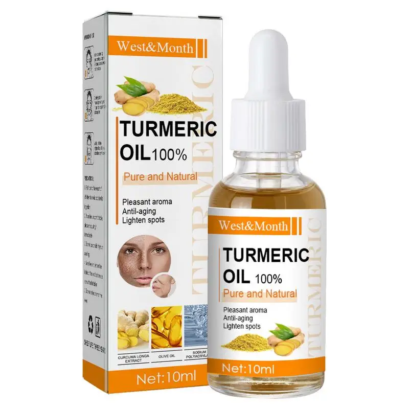 10ml Turmeric Essential Oil Moisturizing Moisturizing Tightening Brightening and Reducing Fine Lines Natural Pure Turmeric Oil