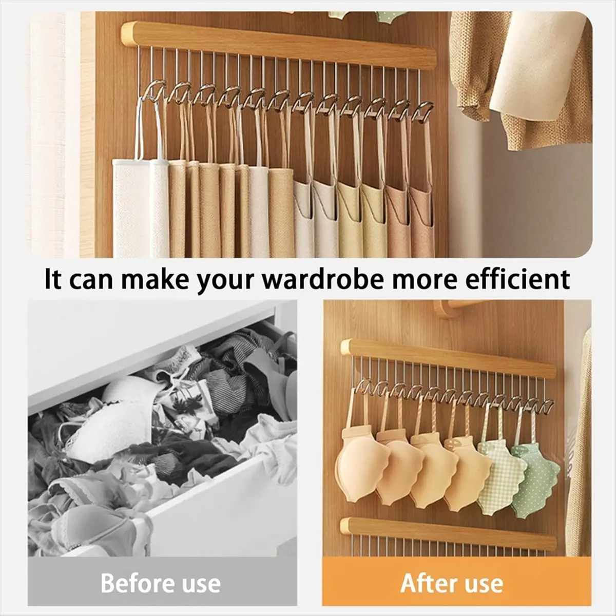 

A08I 2 Pack 16.2 Inch Valet Rods for Closets,Bra Hanger,Belt Rack for Closet Slide Out, Extendable and Pull-Out Wardrobe Pole