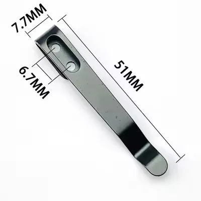 Clip posteriore in acciaio inossidabile per coltello da tasca pieghevole fai-da-te Accessori fai-da-te Clip posteriore Porta clip posteriore per coltello pieghevole personalizzato