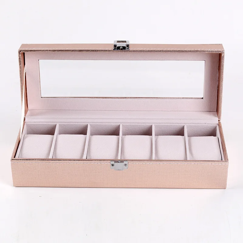 Watch Box Organizer for Men Women 6/10/12Girds Watch Case Jewelry Storage Leather Watch Display  Personalized For Best Gifts