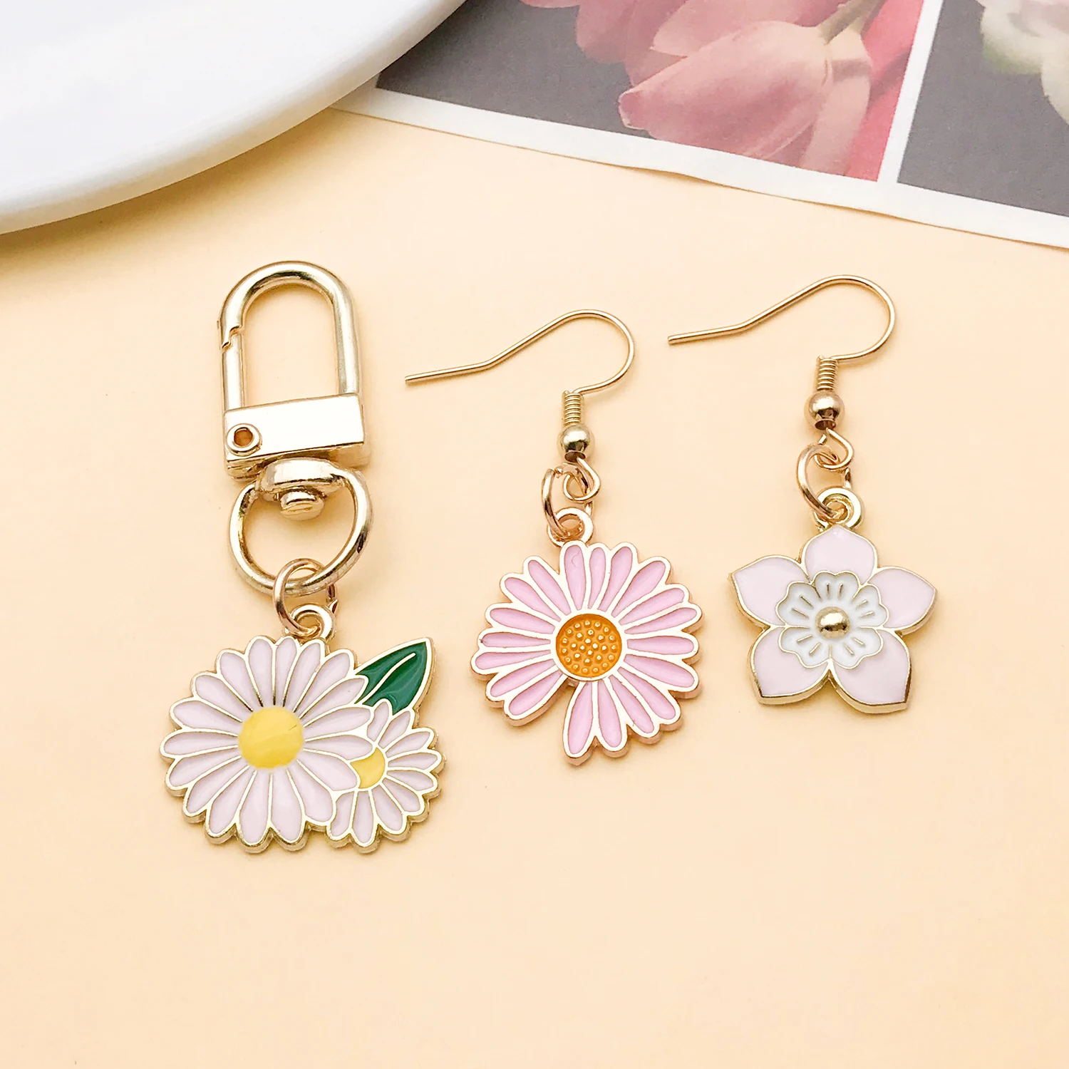 20 Stück rosa Emaille-Anhänger aus Legierung, verschiedene Stile, Anhänger für DIY-Armbänder, Halsketten, Ohrringe, Schmuckherstellung, Zubehör – Detail 5