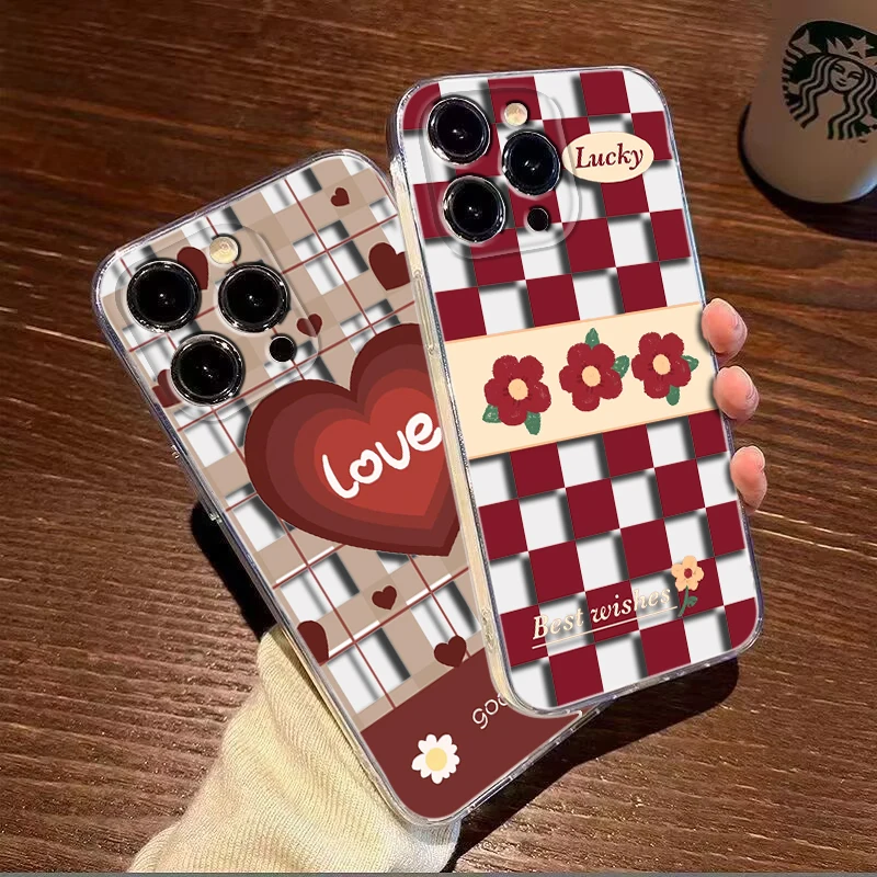 E31 Grid pattern Soft Case for Moto G4 Plus G41 G5 Plus G50 G51 G5S G6 Play G60 G7 Power G71 G5 G9