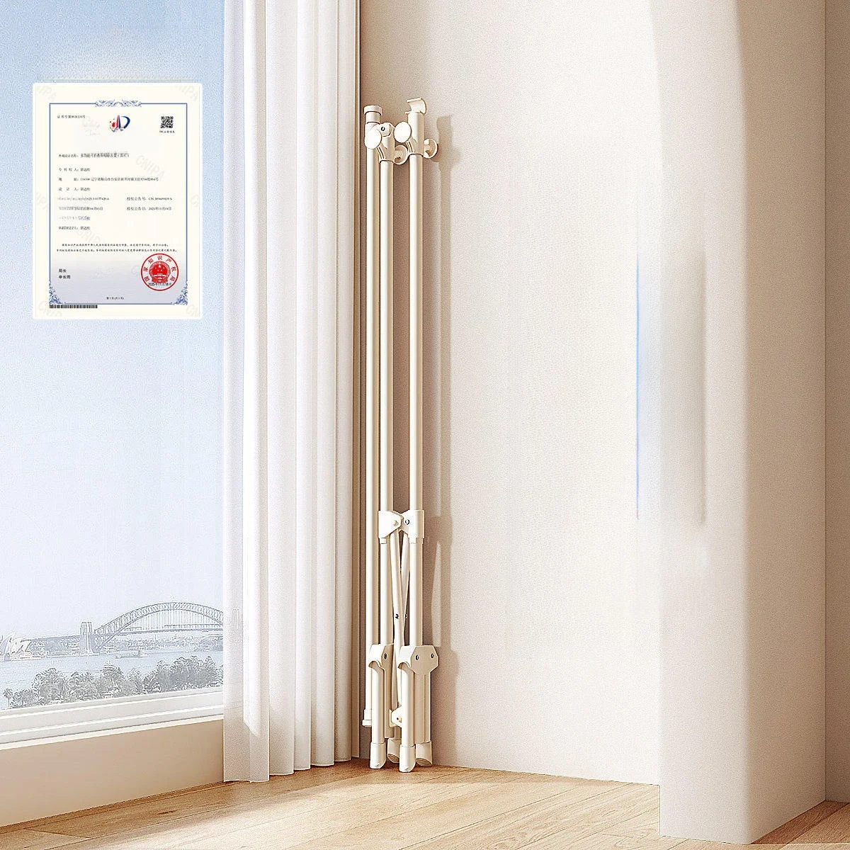 sechoir-a-linge-sur-pied-peu-encombrant-compact-pour-chambre-et-balcon-sechoir-a-couettes-hauteur-reglable-aucun-assemblage-requis