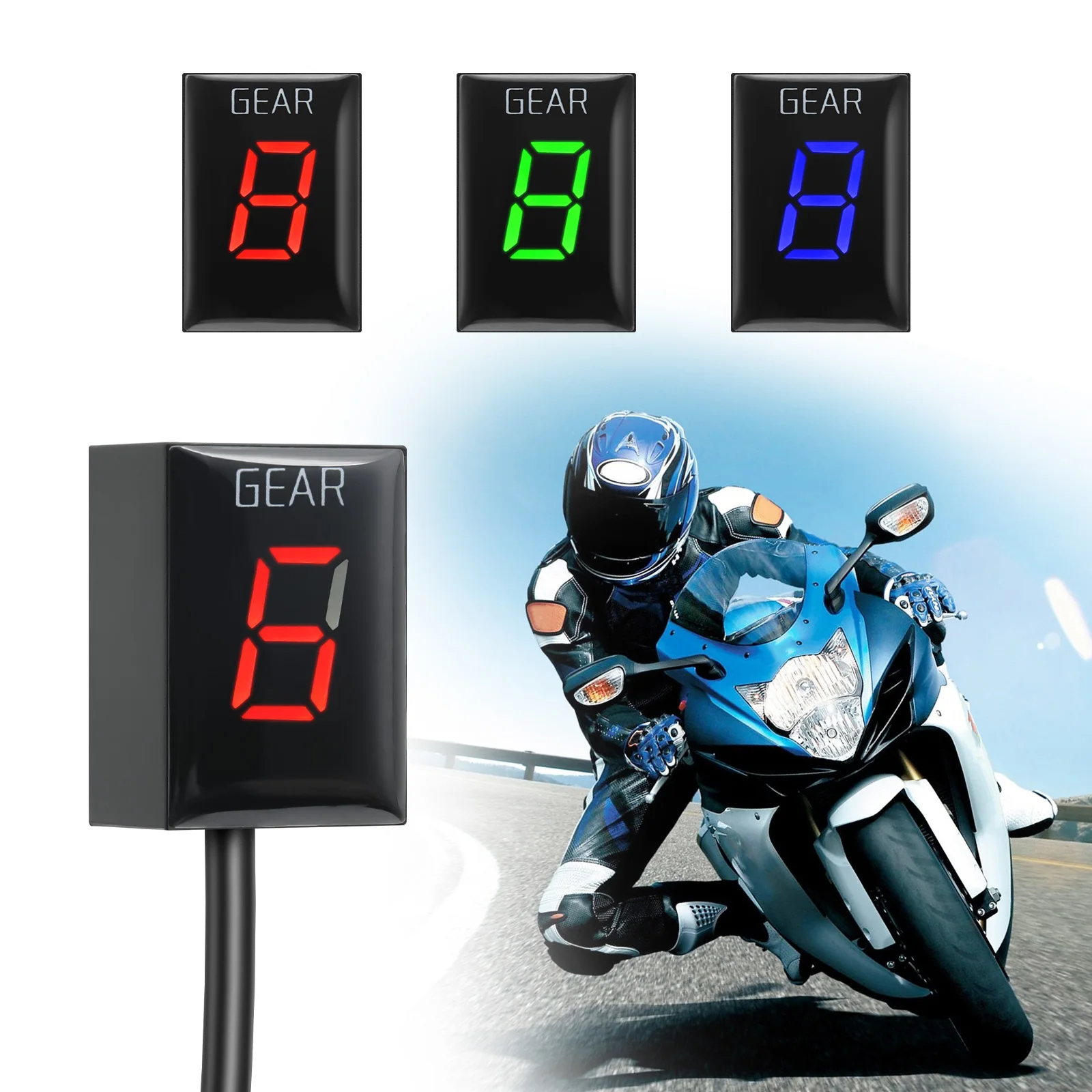 Motorcycle Gear Indicator Speed Gear Shift Lever Magnet Gear LCD Display For YAMAHA YZF-R6 R1 TDM900 XJ6 FZ6 Fazer FZS1000 Fazer