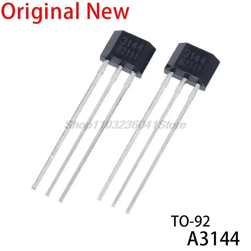 50PCS A3144 OH3144 Y3144 Hall Effect Sensor Brushless Electric Motor TO-92UA A3144EUA