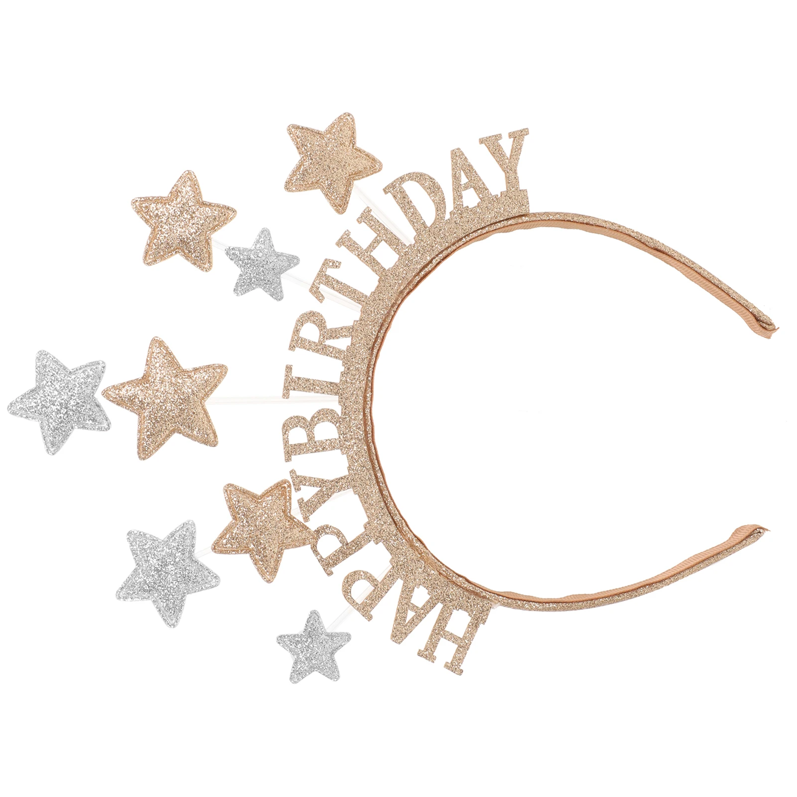 

Birthday Headband Star Design Party Hair Accessory Celebration Headdress Festival Wear Women Party Headpiece Decorative