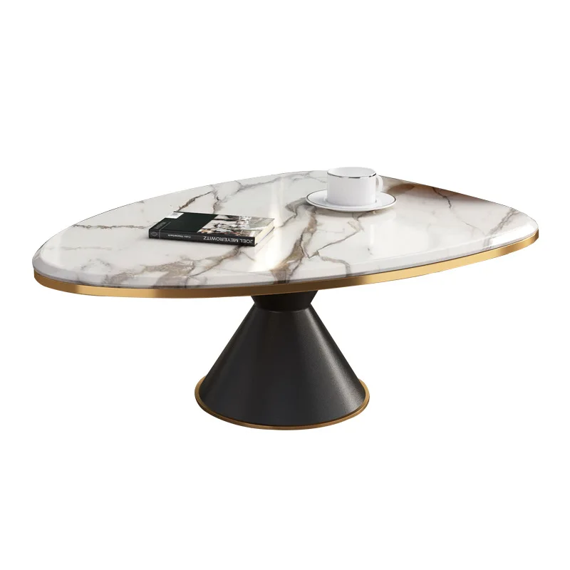//High Demanding Black Metal Center Coffee Table Living Room Furniture Modern Gold Metal Frame Center Nesting Coffee Table