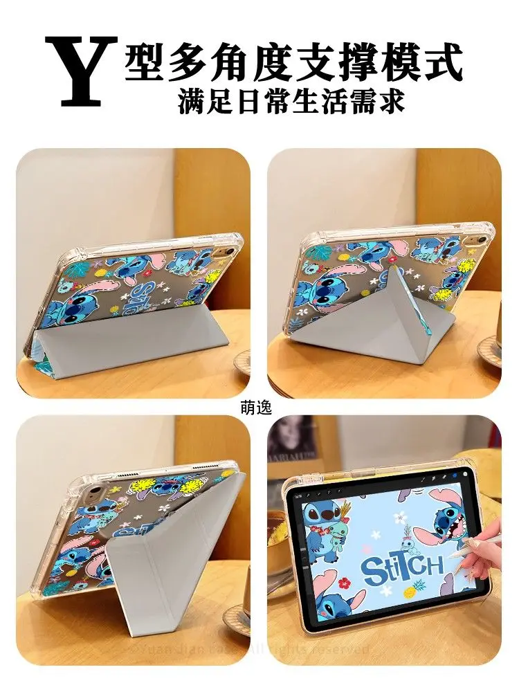 Painted Kawaii Stitch Case For iPad Air 11 Case 10th 11th A16 9th